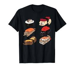 Sushi Otter T-Shirt von Huebucket