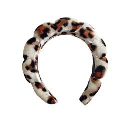 1/3Pcs Twist Schwamm Stirnband Armbänder Set Cloud Stirnband Leopard Print Haar Hoop Schwamm Stirnband Waschen Gesicht Make-up Stirnband von HugMiu