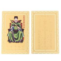 HugMiu 1PC 2024 Jahr des Drachen Charme Reichtum Gold Karte Jiachen Tai Sui General Li Amulett von HugMiu