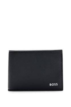 BOSS Herren Zair 5cc Strukturierte Klapp-Geldbörse mit Logo Schwarz Stck von Hugo Boss