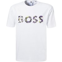 HUGO BOSS Herren T-Shirt weiß Baumwolle von Hugo Boss
