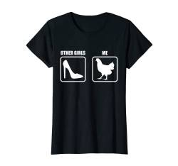 Damen Hühner Huhn Hennen HühnerzüchterChicken Lady T-Shirt von Huhn Geflügel Hennen Hahn Hühnerzüchter