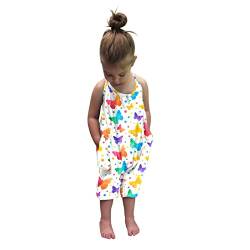 Huihong Jumpsuit Overall Trainingsanzug Kinderoverall Kinderbekleidung Ärmellos Spielanzug Kleinkind Mädchen Baby Kinder Floral Strap Romper Sommer Outfits T-Shirt Bodysuit Kleidung… von Huihong