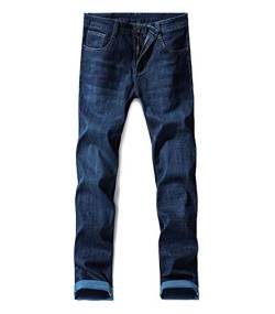 Herren Denim Jeans Regular Slim Casual Herrenmode Blau Hose Fashion Stretch Gerade Jeanshose Freizeithose Trousers (Color : Colour, Size : 3XL) von Huixin