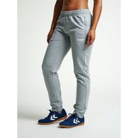 hummel Jogginghose Jogginghose Stretch Sweat Freizeit Pants mit Logo HMLGO 5145 in Grau von Hummel