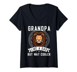 Damen opa like a dad but way cooler opa T-Shirt mit V-Ausschnitt von Humor grandfather & grandad Gift Ideas