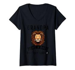 Damen opa like a dad but way cooler opa T-Shirt mit V-Ausschnitt von Humor grandfather & grandad Gift Ideas