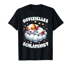 Offizielles Schlafshirt Jack Russell Schlafanzug & Schlafen T-Shirt von Hund & Tier Pyjama Geschenke Damen Herren & Kinder