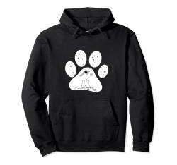 handgemalte Hundepfote für Damen Frauen Hunde Spruch T-Shirt Pullover Hoodie von Hunde Geschenk für Frauen, Freundin zum Geburtstag