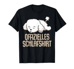 Offizielles Schlafshirt Pyjama Schlafanzug Hund Dog Geschenk T-Shirt von Hunde Schlafen Geschenkidee Langschläfer Faulenzer