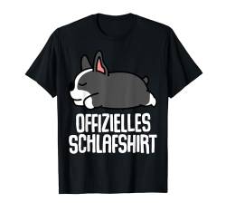 Offizielles Schlafshirt Pyjama Schlafanzug Hund Dog Geschenk T-Shirt von Hunde Schlafen Geschenkidee Langschläfer Faulenzer