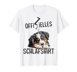 Appenzeller Sennenhund Offizielles Schlafshirt Hund Lustig T-Shirt von Hundebesitzer Langschläfer Geschenkidee Spruch