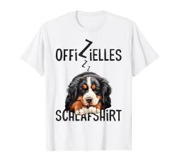 Berner Sennenhund Offizielles Schlafshirt Mit Hund Lustig T-Shirt von Hundebesitzer Langschläfer Geschenkidee Spruch