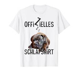 Cane Corso Italiano Offizielles Schlafshirt Mit Hund Lustig T-Shirt von Hundebesitzer Langschläfer Geschenkidee Spruch