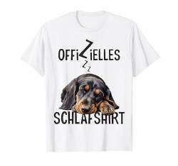 Offizielles Schlafshirt Mit Hund Lustig Brandlbracke T-Shirt von Hundebesitzer Langschläfer Geschenkidee Spruch