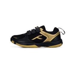 Hundred Herren Court Star Badminton Shoes, Black Gold, 38 EU von Hundred