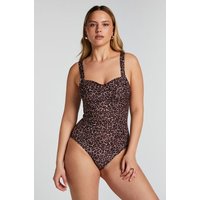 Hunkemöller Badeanzug Leopard Braun von Hunkemöller