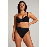 Hunkemöller Bikini Slip Rio Scallop Schwarz von Hunkemöller