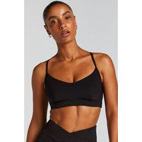 Hunkemöller HKMX Sport-BH Level 1 Schwarz von Hunkemöller