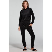 Hunkemöller Jogginghose Velours Schwarz von Hunkemöller