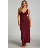 Hunkemöller Slipdress Nora Lace Long Rot von Hunkemöller