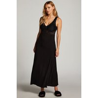 Hunkemöller Slipdress Nora Lace Long Schwarz von Hunkemöller