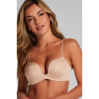 Hunkemöller Vorgeformter Push-up-Bügel-BH Deep-V Beige von Hunkemöller