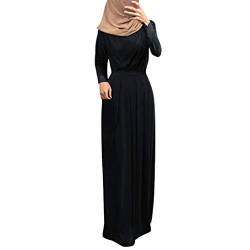 Hunpta @ Muslim Kleider Lang Damen Ohne Hijab Langarm Flowy Elegant Sommerkleid Robe Mode Design Abaya Islamische Gebetskleidung für Frauen Muslimische Kleidung von Hunpta @