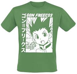 Hunter x Hunter Gon Freecss Männer T-Shirt grün L 100% Baumwolle Anime, Fan-Merch, TV-Serien von Hunter X Hunter