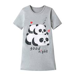 Hupohoi Big Girls' Short Sleeve Nightgown Lovely Sleepy Panda Nighty Cute Nightshirt Sleep Clothes Panda 14(US 11-13 Years) von Hupohoi