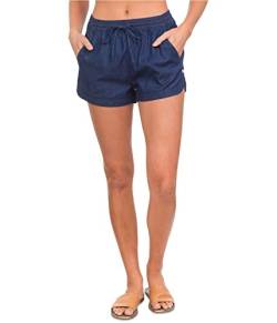Hurley Damen Cindy Chambray Shorts Bermuda Shorts, Mittelalterliches Blau, XL von Hurley