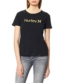 Hurley Damen W OAO Dots Classic Crew Tee T-Shirt, Kaviar, L von Hurley