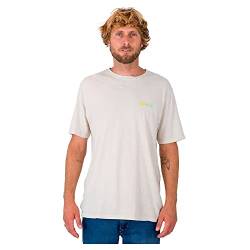 Hurley Herren Evd OAO Slashed Ss T-Shirt, Knochenfarben, M von Hurley