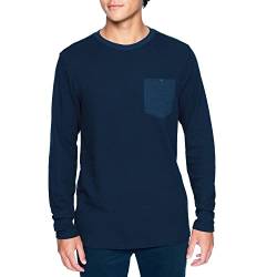 Hurley Herren M Felton Thermal Ls T-Shirt, blau (Armory Navy), L von Hurley