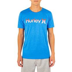 Hurley Herren One and Only Gradient T-Shirt Hemd, Photoblue Heather, Groß von Hurley