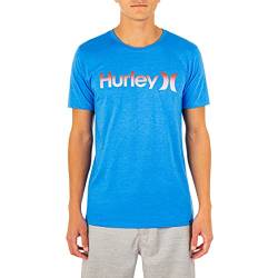 Hurley Herren One and Only Gradient T-Shirt Hemd, Photoblue Heather, Klein von Hurley