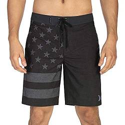 Hurley Herren Phantom Cheers USA-Flagge, 50,8 cm Boardshorts, Schwarz A, 84 cm von Hurley