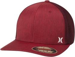 Hurley Men's Hat - Mini Icon Mesh Fitted Trucker Cap, Size Large-X-Large, Noble Red von Hurley