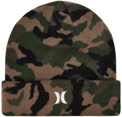 Hurley Men's Winter Hat - Icon Cuffed Beanie, Size One Size, Camo von Hurley