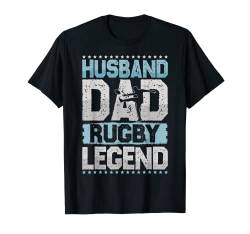 Football Ehemann Dad Rugby Legende Rugby Herren T-Shirt von Husband Dad Legend All Hobbies