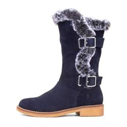 Hush Puppies Damen Megan Halblange Stiefel, Navy, 39 EU von Hush Puppies