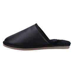 Hush Puppies Herren Coady Slipper aus Leder Hausschuh, Schwarz, 39.5 EU von Hush Puppies