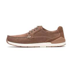 Hush Puppies Herren Flynn Bootsschuh, Cognac, 42 EU Weit von Hush Puppies