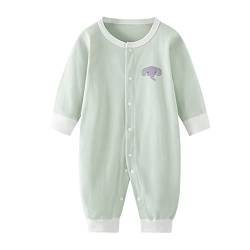 Husmeu Baby Mädchen Junge Kleidung Strampler Body Onesies Jumpsuit lange Ärmel für neugeborenes Baby Kleinkind 9-12 Monate 80 grün unisex von Husmeu