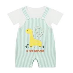 Husmeu Babykleidung Kleider Dinosaurier Erleben Sie den ultimativen Komfort und Stil mit unseren niedlichen und qualitativ hochwertigen Produkten 0-3 3-6 6-9 9-12m grün von Husmeu