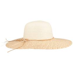 Riesige Damen Glocke Strandhut aus 100% Papier mit zweifarbiger  Strohgarnitur von Hut-Breiter von Hut-Breiter