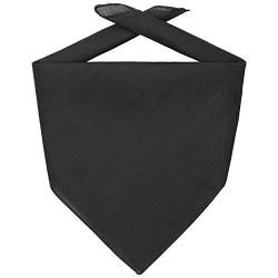 Hutshopping Bandana Tuch Bandanatuch Baumwolltuch Halstuch Bandanas Kopftücher (One Size - schwarz) von Hutshopping