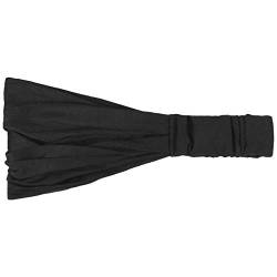 Hutshopping Haarband für Frauen - sportliches Bandana Kopftuch in Einheitsgröße (52-60 cm) - Stirnband Frühjahr Sommer schwarz von Hutshopping