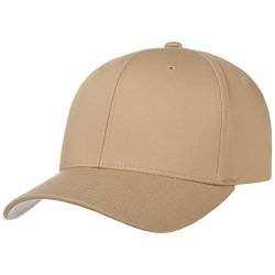 Original Flexfit Cap, khaki (Größe L/XL), Schirmunterseite silbergrau von Hutshopping