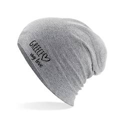 Huuraa Beanie Greece My Love Unisex Mütze Größe Heather Grey für alle Fans von Griechenland Geschenk Idee für Freunde und Familie von Huuraa